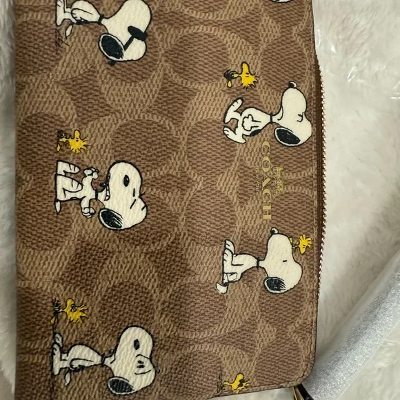 Coach Brown Leather Wristlet - Picture 1 of 5